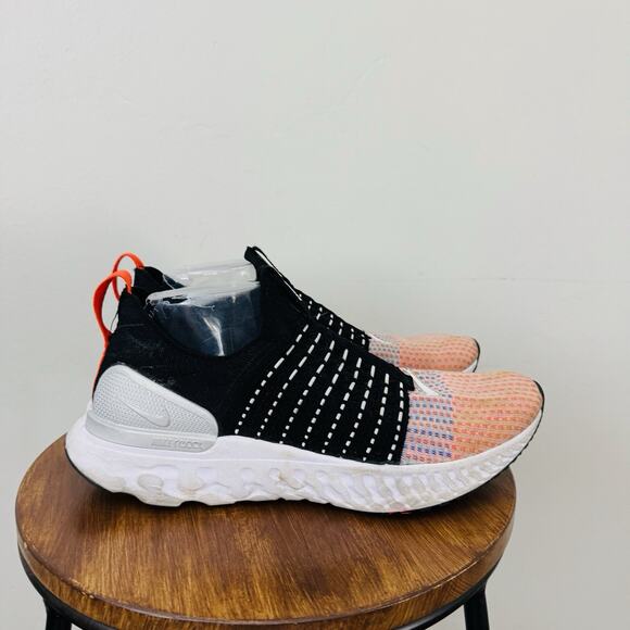Nike React Phantom Run Flyknit 2 Black And Orange Men’s Size 10 - Picture 4 of 10